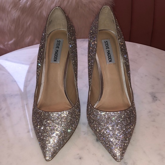 Steve Madden Shoes - Steve Madden Daisie Crystal Heels, 9